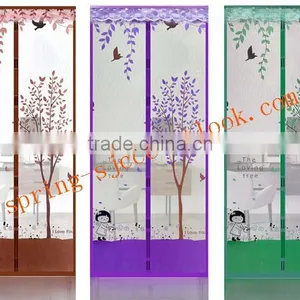 Door Stripe Anti-mosquito Screen Door in Summer Magnetic Window Covers thumbnail-2