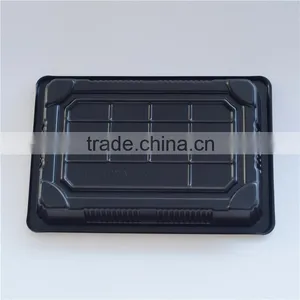 SM1-1103-Black Disposable Food Tray Plastic Box With Lids thumbnail-4