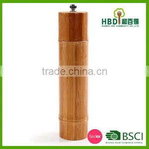 Bamboo Shape Pepper Mill/wooden Pepper Grinder for Kitchen thumbnail-2