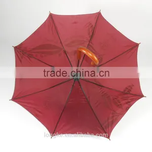 Carved Wooden Handle Straight Umbrella Carved Wood Handle Umbrella thumbnail-2