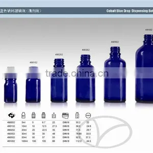 Cobalt Blue and Green Colored Bottle Sale thumbnail-1
