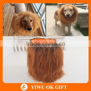 Amazon Hotsale Dog Lion Mane Costume Decoration Wigs Party Fancy Furry Hairs thumbnail-1