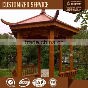 Perservative Feature Hexagonal Thermowood Pavilion thumbnail-1