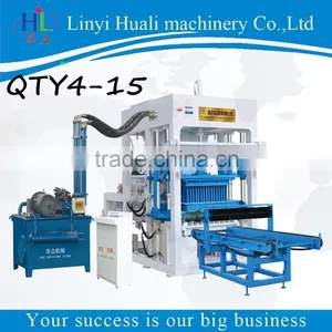 QT4-15B Medium Size Hydraulic Adobe Interlocking Block Making Machine With PLC Control Cabinet Ghana Price thumbnail-5