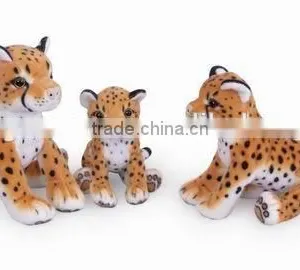 Factory Wholesale Realistic Plush Cheetah Stuffed Plush Jungle Animal Toy Plush Cheetah Soft Toy thumbnail-1