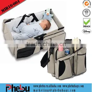 Multi-function Folding Baby Diaper Bag for Bed Baby Travel Cot Bag(MAB16-004) thumbnail-1