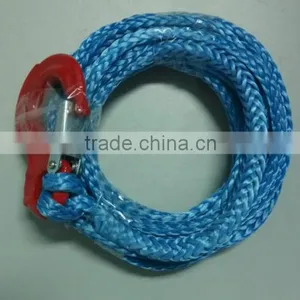 5mm x 6meters UHMWPE Synthetic Trailer Winch Rope With Stainless Steel Hook thumbnail-2