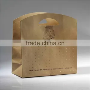 Kraft Paper Shopping/ Clothes Bag Decorative Paper Bags Customized Paper Handbag thumbnail-1