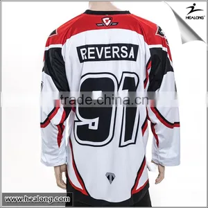 2015 Latest China Cool Jersey Design Custom Dye Sublimated Ice Hockey Jerseys Black Ice Hockey Jerseys thumbnail-1