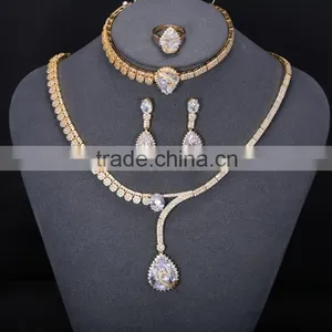 New Gold Jewellery Dubai Jewelry Set,zircon Jewelry Set Christmas Gifts thumbnail-2