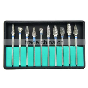 2016 Hot Sale Denshine Brand New Tungsten Steel Dental Burs Lab Burrs Tooth Drill 10 Pcs/ Pack thumbnail-3