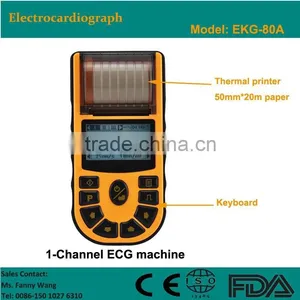 CE FDA Approved ECG Machine/ Electrocardiograph/Single Channel EKG Machine thumbnail-1