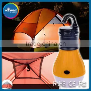 Portable Outdoor Camping Lamp Tent Light Torch Flashlight ABS Plastic 3LED Fishing Lantern Lamp With Hanging Hook thumbnail-5