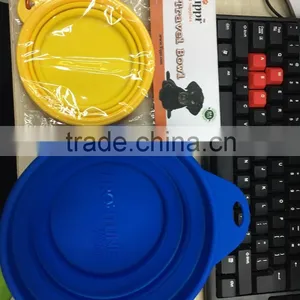 Portable Extensive Silicone Foldable Pet Bowl Gel Pet Feeder Salad Fruit Bowl thumbnail-1