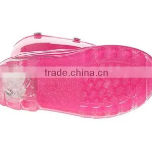 Kids Light-Up Solid Rain Boot thumbnail-3