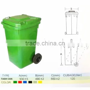 50/100/120/240/360/660 Liter Outdoor Mobile Garbage Bin thumbnail-5