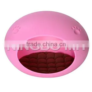 Pet Dog Cat Egg Shaped Pod Sleeping Bed House/Cat Toilet - Pink thumbnail-1