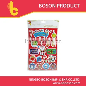3 d 2 Pcs Christmas Window Sticker thumbnail-1