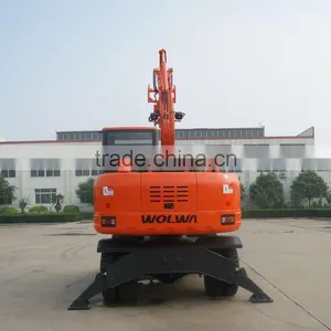 8 Ton Hydraulic Wheel Excavator From China Manufacturer thumbnail-3