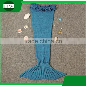 Amazon Wholesale Handmade Baby Kids Children Adults Knit Pattern Mermaid Tail Sleeping Bags thumbnail-1