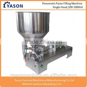 Small Scale Single Head Cream Pneumtic Filling Machine With 100-1000ml thumbnail-1
