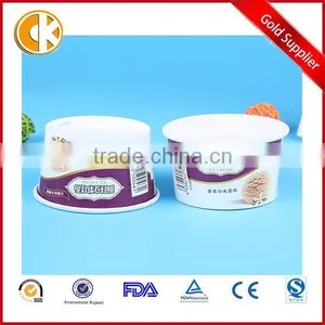 Disposable Double Single Wall Paper Frozen Yogurt Bowl Supplier thumbnail-1