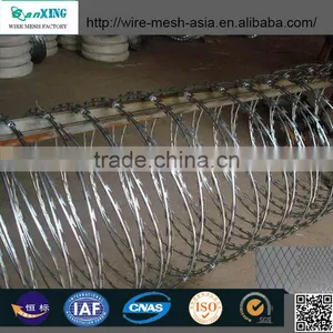 Razor Barbed Wire/Razor Barbed Wire Mesh Fence/Razor Blade thumbnail-1