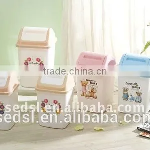 New Desktop Household Trash Can Office Plastic Recycle Waste Bin thumbnail-3