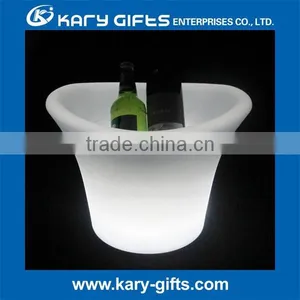 RGB Rechargeable Led Light Plastic Ice Buckets for Party thumbnail-1