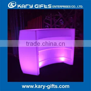 DMX Wireless Illuminated Bar Table Rechargeable Long Bar Table thumbnail-1