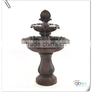 Polyresin Two Tiered Water Outdoor Fountain thumbnail-3