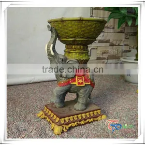 Popular Fiberglass Indoor Thailand Elephant Statue for Sale thumbnail-4