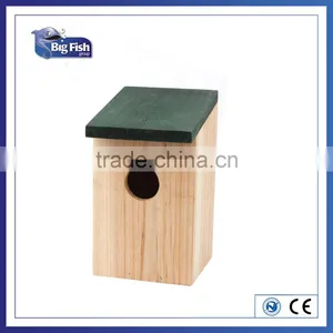 FSC WOODEN NESTING NEST BOX BIRD HOUSE SMALL BIRDS BLUE TIT ROBIN SPARROW thumbnail-1