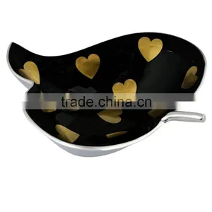 Enamel Plates And Bowls | Aluminum Leaf Shaped Enamel Bowl thumbnail-2