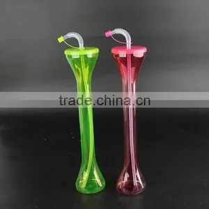 Colorful Plastic Party Bottle With Straw thumbnail-3