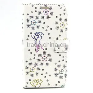 PU Leather Wallet Flip Card Holder Case Magnet Cell Phone Cover for Alcatel C7 thumbnail-1