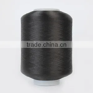 Factory Prices High Quality Black Spandex Covered Yarn Spandex /polyester Covered Yarn for Weaving 2075 thumbnail-1