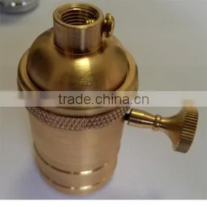 E27 Screw Type Brass Lamp Holder thumbnail-1
