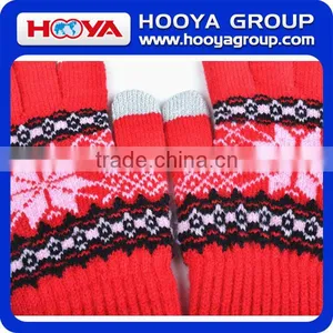 Unisex Solid Color Touch Screen Acrylic Soft Touch Gloves thumbnail-3