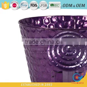 10 Inch Modern Outdoor Planters Galvanised Pots for Plants Zinc Plant Pot thumbnail-3