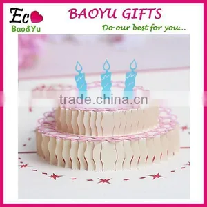 Happy Birthdaycake 3D Birthday Greeting Cards Creative Decorating Birthday Cards thumbnail-1