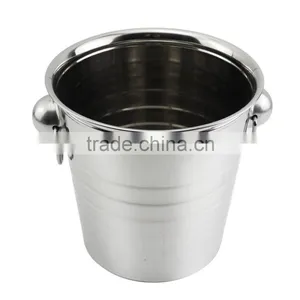 Wholesale Champagne Beer Ice Bucket Custom Bulk Stainless Steel Metal Ice Bucket thumbnail-4