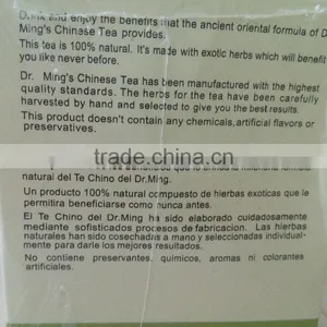 DR. MING Chinese Tea/TE Chino DR DEL.MING/Natural Herbal Weight Loss Tea thumbnail-5