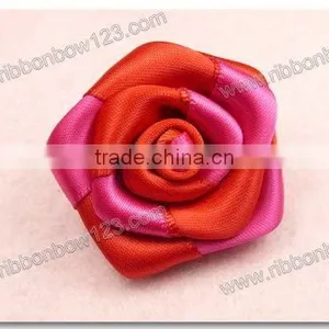 Multiple Color Satin Rolled Ribbon Flowers thumbnail-1