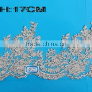 2017 Colorful Embroidery Lace Trims Lace Appliques Patches Wedding Dress Decor Supply thumbnail-5