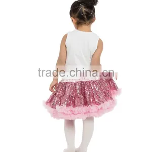 2016 Baby Girls Fall Sequin Outfit Kids Clothes Set Girls Boutique Set thumbnail-2