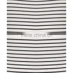 2016 New Fashion Lace Up Front Sleeveless Bodysuits Young Girl Black White Stripe Women Tops thumbnail-6