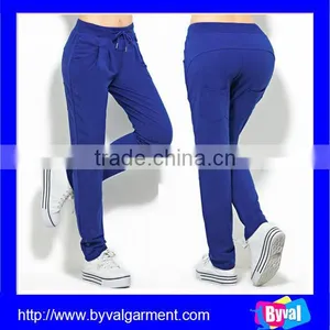China Wholesale Ladies High Quality Slim Fit Pants Womens Casual Sport Pants 2015 thumbnail-4