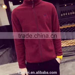Good Quality Wholesale Customized Unisex Zipper Jacket Polar Fleece Winter Jacket 100% Polyester thumbnail-4