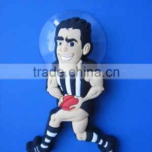 Suction Cup Football Character Soccer Character Figurine for Window thumbnail-1